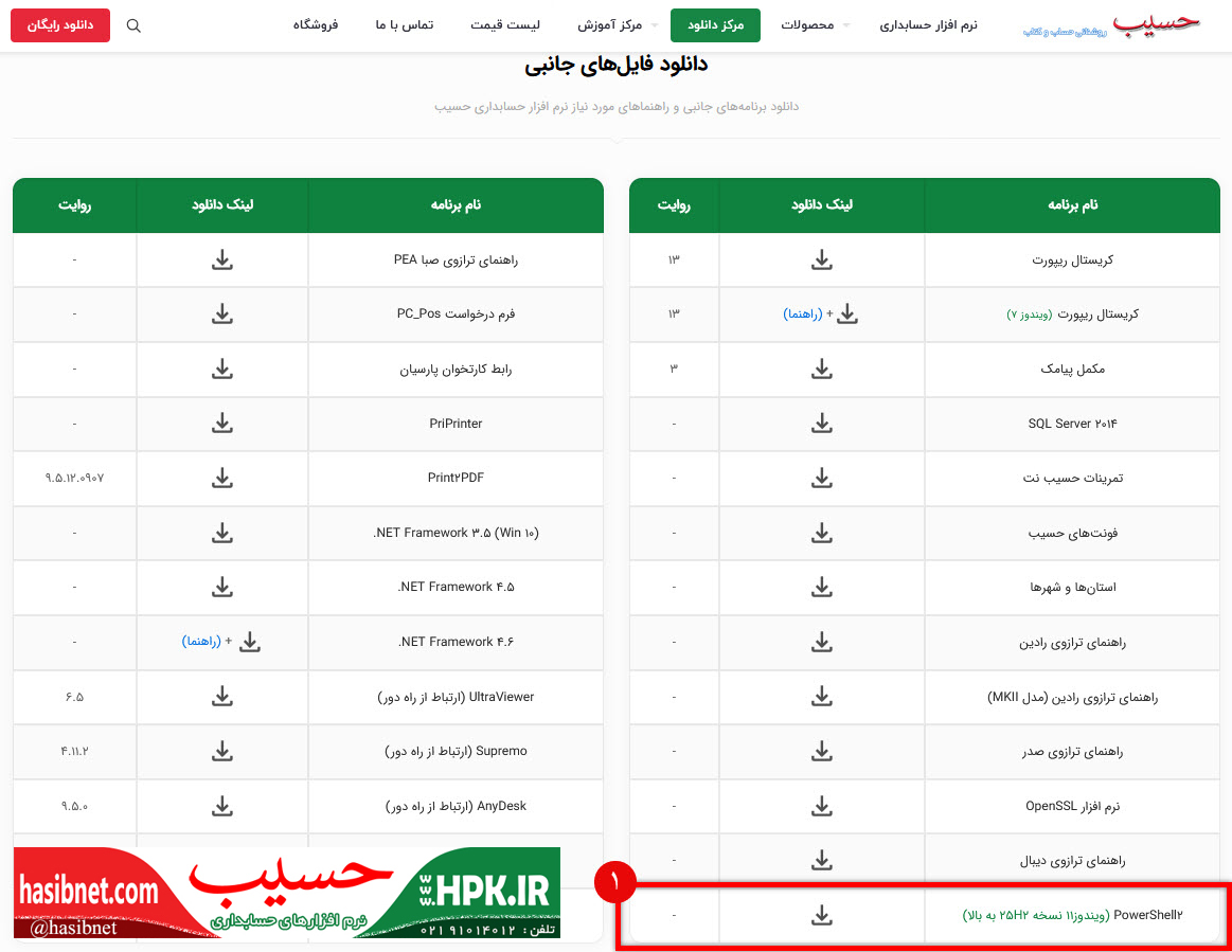 لینک دانلود PowerShell2 در سایت حسیب